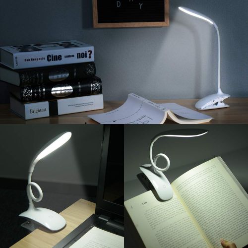  [아마존 핫딜]  [아마존핫딜]Leselampe fuer Buch, Sunnest Buchlampe Clip-Licht, LED-Schreibtischlampe, Touch-Steuerung, dimmbar, Nachttisch- und Tischlampe, zum Anklippen,3 Helligkeit, Augenpflege, Touch-Licht