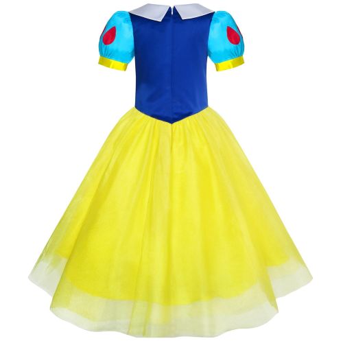  Sunny+Fashion Sunny Fashion Girls Dress Snow White Princess Accessories Crown Magic Wand