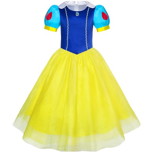  Sunny+Fashion Sunny Fashion Girls Dress Snow White Princess Accessories Crown Magic Wand