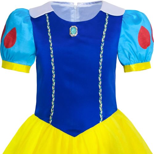  Sunny+Fashion Sunny Fashion Girls Dress Snow White Princess Accessories Crown Magic Wand