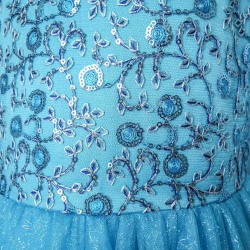  Sunny+Fashion Sunny Fashion Girls Dress Elsa Princess Accessories Crown Magic Wand Size 3-12