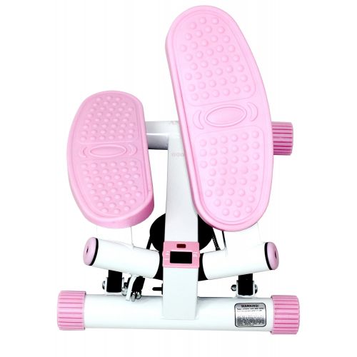  Sunny Health & Fitness Pink Adjustable Twist Stepper