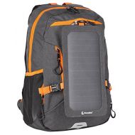 Sunny Bag Backpack with solarpanel by SUNNYBAG Explorer+ | solarbag solarcharger | Worlds Strongest solarpanel for Smartphone Charging on The go | Black/Orange