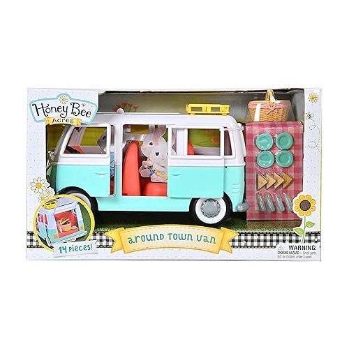  Sunny Days Entertainment Honey Bee Acres Around Town Van - 14 Accessory Pieces