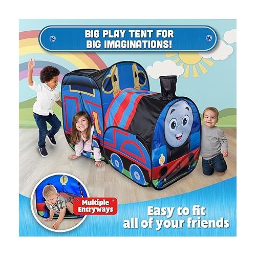  Thomas & Friends Tent - Pop Up Play Tent for Kids - Big Thomas The Train Toys - Sunny Days Entertainment