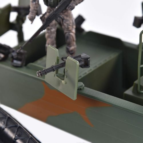  Elite Force Naval Special Warfare Gunboat  Vehicle Playset with 2 Action Figures and Realistic Accessories | Military Boat Toy Set for Kids