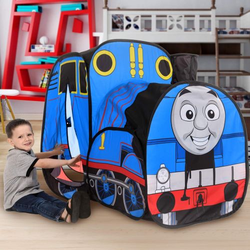  Sunny Days Entertainment Thomas & Friends Pop Up Train  Indoor Play Tent for Kids | Nickelodeon Thomas The Tank Engine Toy Playhouse