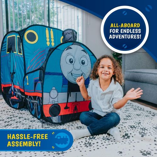  Sunny Days Entertainment Thomas & Friends Pop Up Train  Indoor Play Tent for Kids | Nickelodeon Thomas The Tank Engine Toy Playhouse