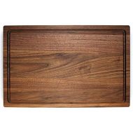 Sunny Dreamz Walnut Wooden Cutting Board with Rounded Edges and Juice Groove 17x11 Hardwood Chopping and Carving Counter top Board (11x17x0.75, Walnut Wood (Unseasoned))