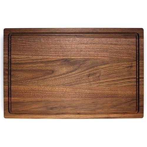  Sunny Dreamz Walnut Wooden Cutting Board with Rounded Edges and Juice Groove 17x11 Hardwood Chopping and Carving Counter top Board (11x17x0.75, Walnut Wood (Unseasoned))