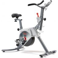 Sunny Health & Fitness Indoor Stationary Cycling Exercise Bike, Cardio Workout for Home, Digital Monitor, Pulse Sensor, with Optional Cadence Sensor and SunnyFit App Enhanced Bluetooth Connectivity