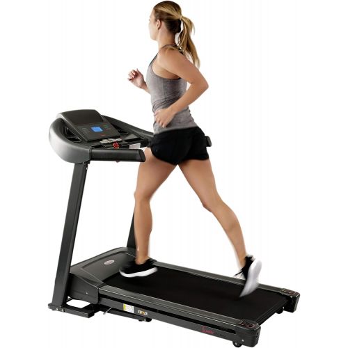  Sunny Health & Fitness T7643 Heavy Duty Walking Treadmill with 350 lb High Weight Capacity, Wide Walking Area and Folding for Storage