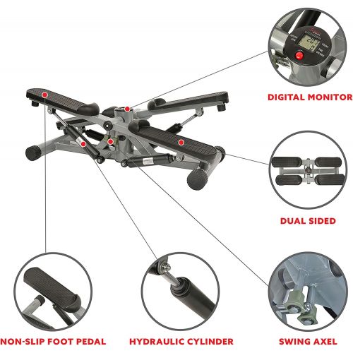  Sunny Health & Fitness Tandem Stepper Step Machine with LCD Monitor - SF-S0855