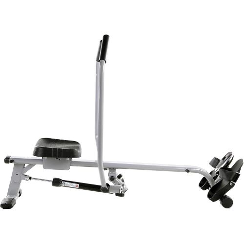  Sunny Health & Fitness SF-RW5639 Full Motion Rowing Machine Rower w/ 350 lb Weight Capacity and LCD Monitor