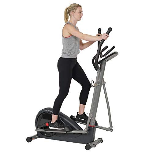  Sunny Health & Fitness Pre-Programmed Elliptical Trainer - SF-E320002, black