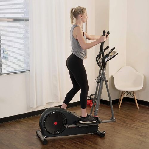  Sunny Health & Fitness Pre-Programmed Elliptical Trainer - SF-E320002, black