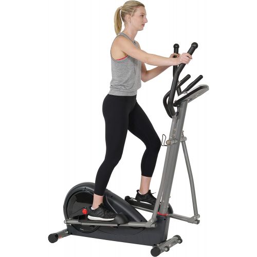  Sunny Health & Fitness Pre-Programmed Elliptical Trainer - SF-E320002, black