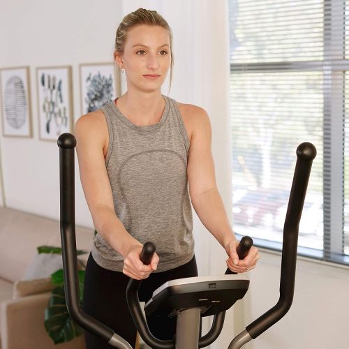  Sunny Health & Fitness Pre-Programmed Elliptical Trainer - SF-E320002, black