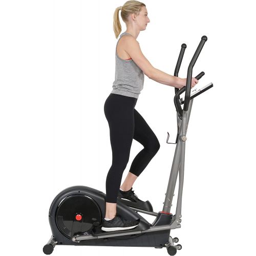  Sunny Health & Fitness Pre-Programmed Elliptical Trainer - SF-E320002, black