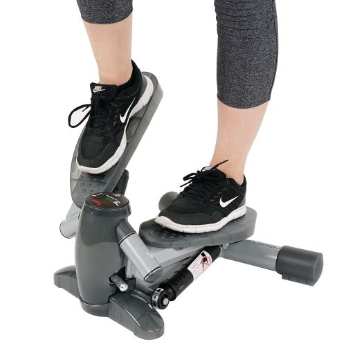  Sunny Health & Fitness S0636 Twist-in Stepper Step Machine w LCD Monitor