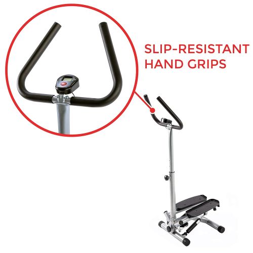  Sunny Health & Fitness NO. 059 Twist Stepper Step Machine wHandle Bar and LCD Monitor