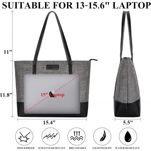  [아마존베스트]Sunny Snowy Laptop Tote Bag,Fits 15.6-17 Inch Laptop,Womens Lightweight Water Resistant Nylon Tote Bag Shoulder Bag Messenger Bag