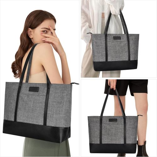  [아마존베스트]Sunny Snowy Laptop Tote Bag,Fits 15.6-17 Inch Laptop,Womens Lightweight Water Resistant Nylon Tote Bag Shoulder Bag Messenger Bag