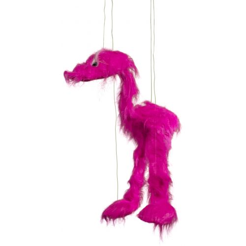  SUNNY & CO TOYS INC Hot Pink Blacklight Reactive Jingle Bird Marionette