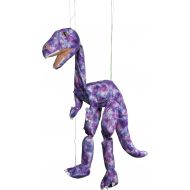 Sunny Toys WB967E 38 In. Large Marionette Dinosaur - Purple Tie-Die