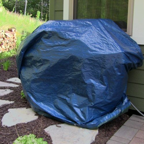  Sunnydaze Waterproof Multi-Purpose Poly Tarp, Size and Color Options Available - BlueGreen by Sunnydaze Decor