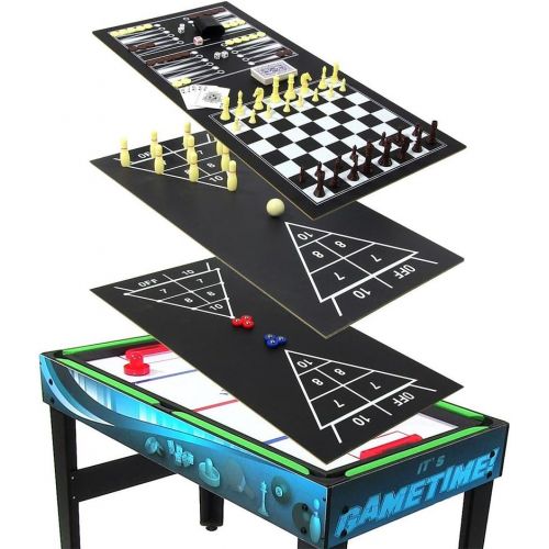  Sunnydaze 40-Inch 10-in-1 Multi-Game Table