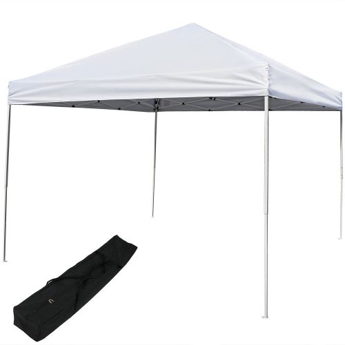  Sunnydaze Decor Sunnydaze Pop Up Canopy Tent 12 x 12 Foot with Outdoor Carrying Bag, White