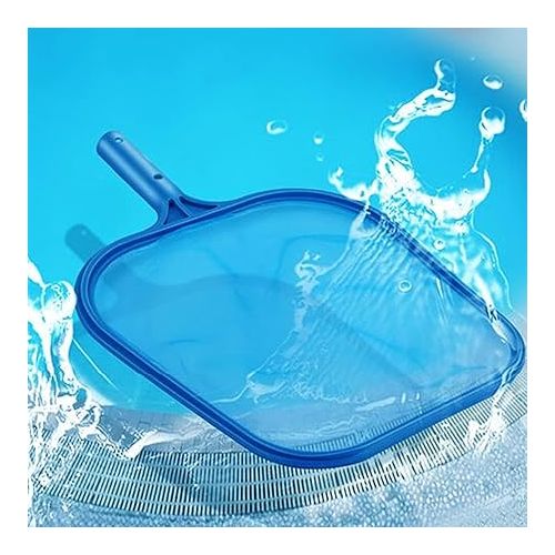  Sunnyglade Swimming Pool Cleaner Supplies/Professional Heavy Duty Pool Leaf Rake Fine Mesh Frame Net/Swimming Pool Cleaning Leaf Skim Net (Blue)