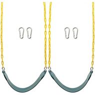 [아마존베스트]Sunnyglade 2PCS Swings Seats Heavy Duty with 66 Chain Plastic Coated, Playground Swing Set Accessories Replacement with Snap Hooks, Support 250lb