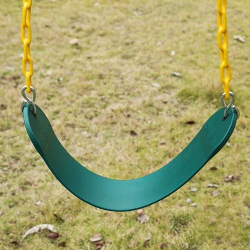  [아마존베스트]Sunnyglade 2PCS Swings Seats Heavy Duty with 66 Chain Plastic Coated, Playground Swing Set Accessories Replacement with Snap Hooks, Support 250lb