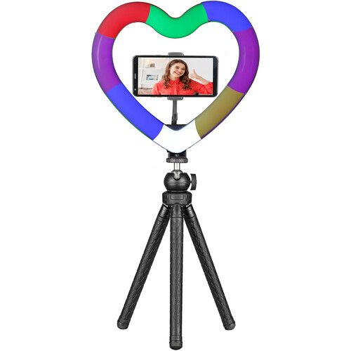  Sunpak Rainbow Heart-Shaped Vlogging Kit (10