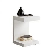 Sunpan Modern 36556 Bachelor TV Table, White