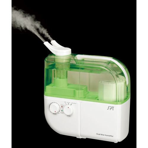  Sunpentown Dual Mist Humidifier with ION Exchange Filter, White