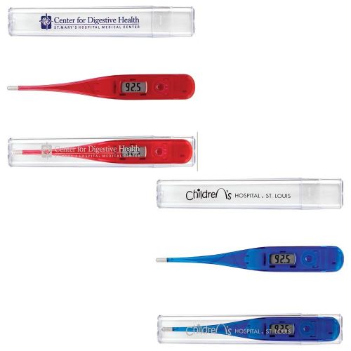  Sunrise Identity Digital Thermometer - 50 Quantity - $3.75 Each - PROMOTIONAL PRODUCT/BULK/Branded with YOUR LOGO/CUSTOMIZED