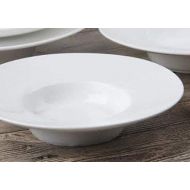 Sunrise Kitchen Supply Super White Wide Rim Porcelain Pasta Bowl (12 Count) 10 3/4 D X 2H ( RCN-0911)