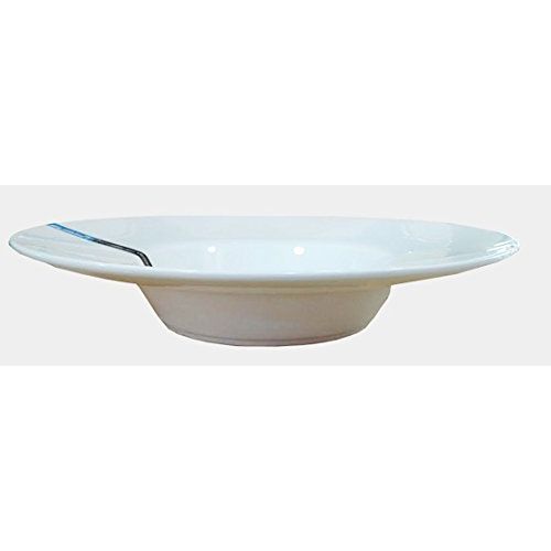  Sunrise Kitchen Supply Super White Wide Rim Porcelain Pasta Bowl (12 Count) 10 3/4 D X 2H ( RCN-0911)