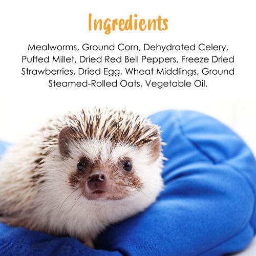  Sunseed 36035 Vita Prima Hedgehog Treat - Wigglers & Berries Trail Mix, 2.5oz