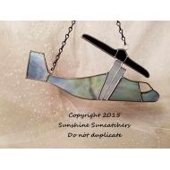 SunshineSuncatchers V-22 Osprey, Military Helicopter, Stained Glass Suncatcher for Fathers Day or Military Retirement