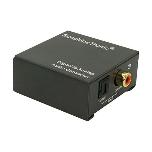  [아마존베스트]SunshineTronic Digital to Analog Audio Converter (DA3) + 1x 1.5m High End Digital Toslink Cable and USB Power Supply