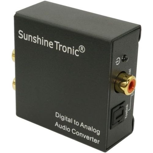  [아마존베스트]SunshineTronic Digital to Analog Audio Converter (DA3) + 1x 1.5m High End Digital Toslink Cable and USB Power Supply