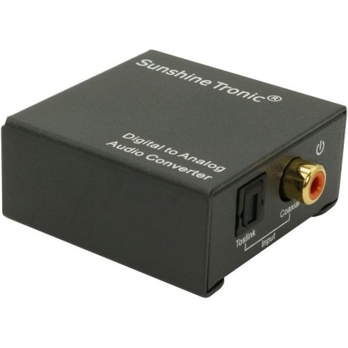  [아마존베스트]SunshineTronic Digital to Analog Audio Converter (DA3) + 1x 1.5m High End Digital Toslink Cable and USB Power Supply