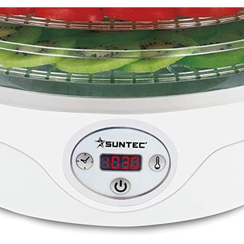  Suntec Wellness SUNTEC Doerrautomat FDH-8595 Doerthe digital [Schoneneds Trocknen von Lebensmitteln auf 5 Etagen, Temperaturwahl 35-70°C, Timer, LED-Display, max. 240 W]