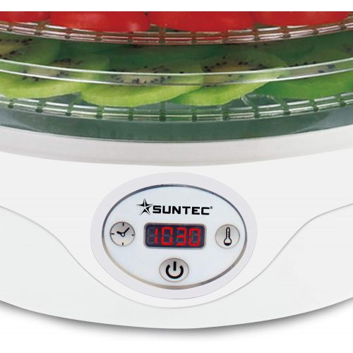  Suntec Wellness SUNTEC Doerrautomat FDH-8595 Doerthe digital [Schoneneds Trocknen von Lebensmitteln auf 5 Etagen, Temperaturwahl 35-70°C, Timer, LED-Display, max. 240 W]