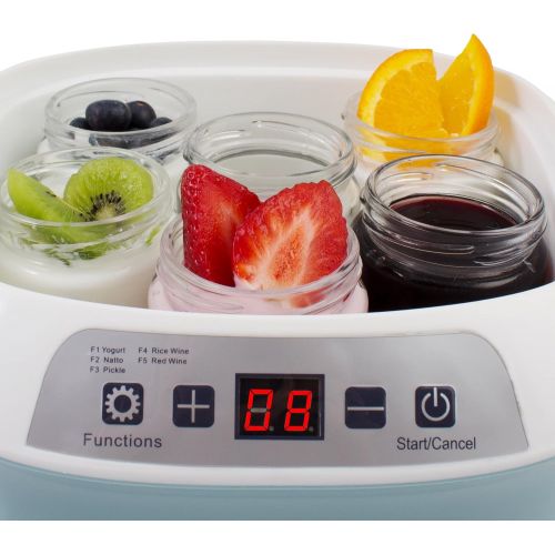  Suntec Wellness SUNTEC Joghurtmaker YOG-8571 easy [Fuer selbstgemachten Joghurt ohne Zusatze, 6x 170 ml Behalter, schonende Fermentation bei 35-45°C, max. 20 W]