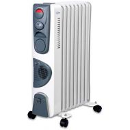 Suntec Wellness SUNTEC Radiator Heat Safe 2020 [Fuer Raume bis 60 m³ (~25 m²), 3 Leistungsstufen + Schnellheizgeblase, Leichtlauf-Rollen, 2000 Watt]